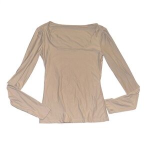 Abercrombie square neck long sleeve shirt